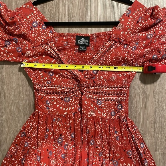 Angie Red Floral Mini Dress - Picture 8 of 13